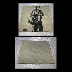 Walking Dead Daryl Pillow Cover Beige Black